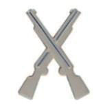 Infanteri m/60 silverfärgad