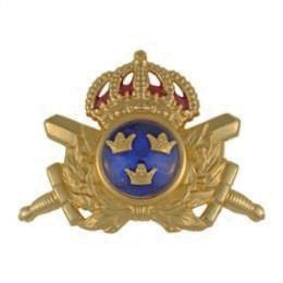 Mössmärke m/60 skärmmössa officer