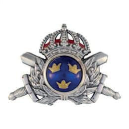 Mössmärke m/60 skärmmössa officer silver