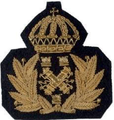 Mössmärke m/87 skärmmössa officer