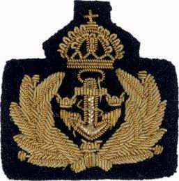 Mössmärke m/78 båtmössa officer